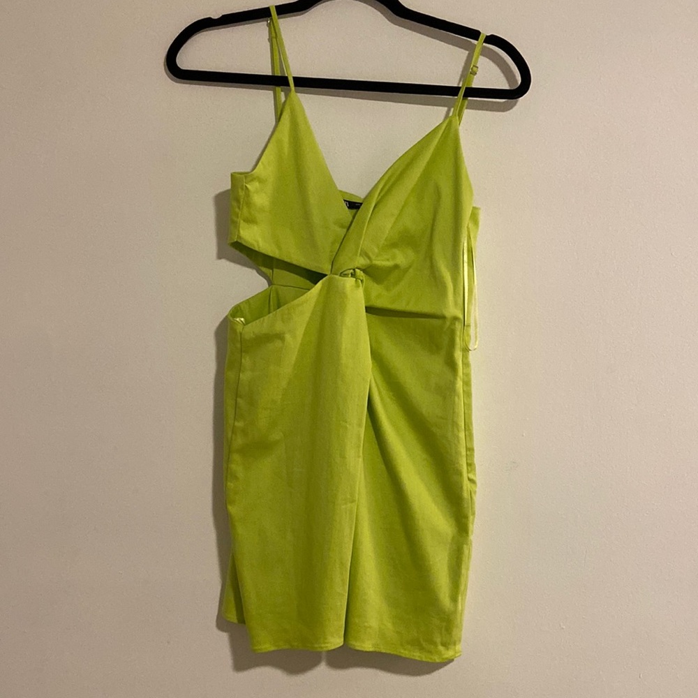 mini dress with side cutout